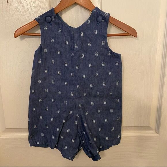 Blue Jon Jon Owl Bodysuit - Picture 1 of 5
